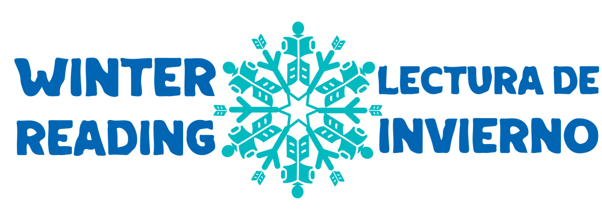 Winter Reading / Lecture de Invierno Logo shows text with snowflake design in center.