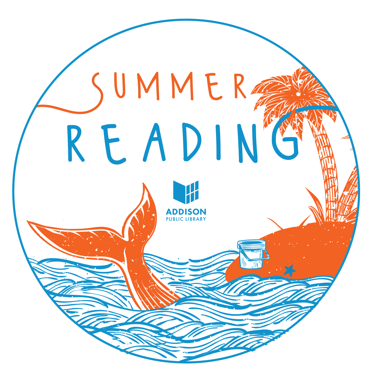 Graphic shows Summer Reading logo