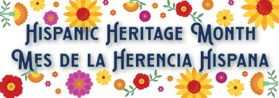 Promot illustration: Hispanic Heritage Month. Mes de la Herencia Hispana.