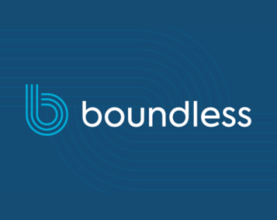 three lines in the shape of a b for boundless