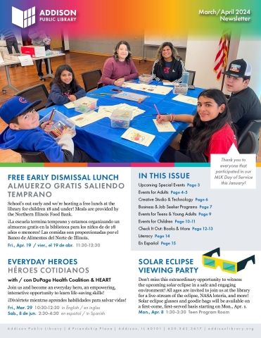March April 2024 Newsletter - Cover