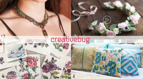 Collage of Creative Bug project examples